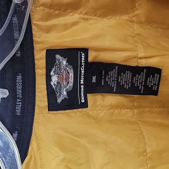 Harley Davidson Snap Front Shirt Jacket Men's size 3XL Gray Black - Picture 3 of 12